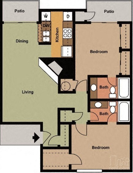 a diagram of a floor plan of a house